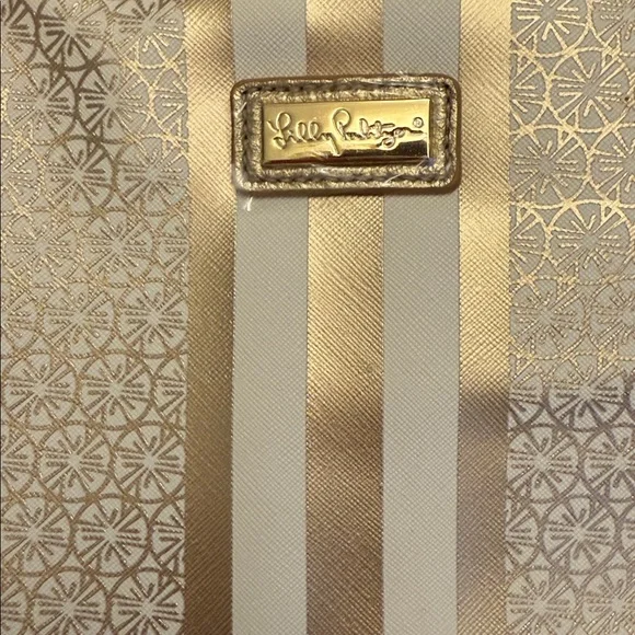 Lilly Pulitzer Gold and Cream Tote - Picture 5 of 7